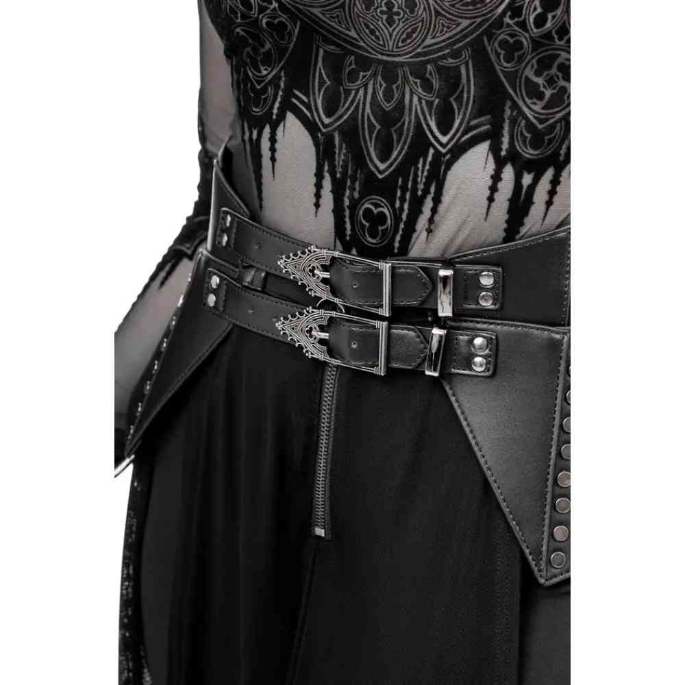 Restyle - Cathedralis Peplum Ceinture pour la taille - Noir